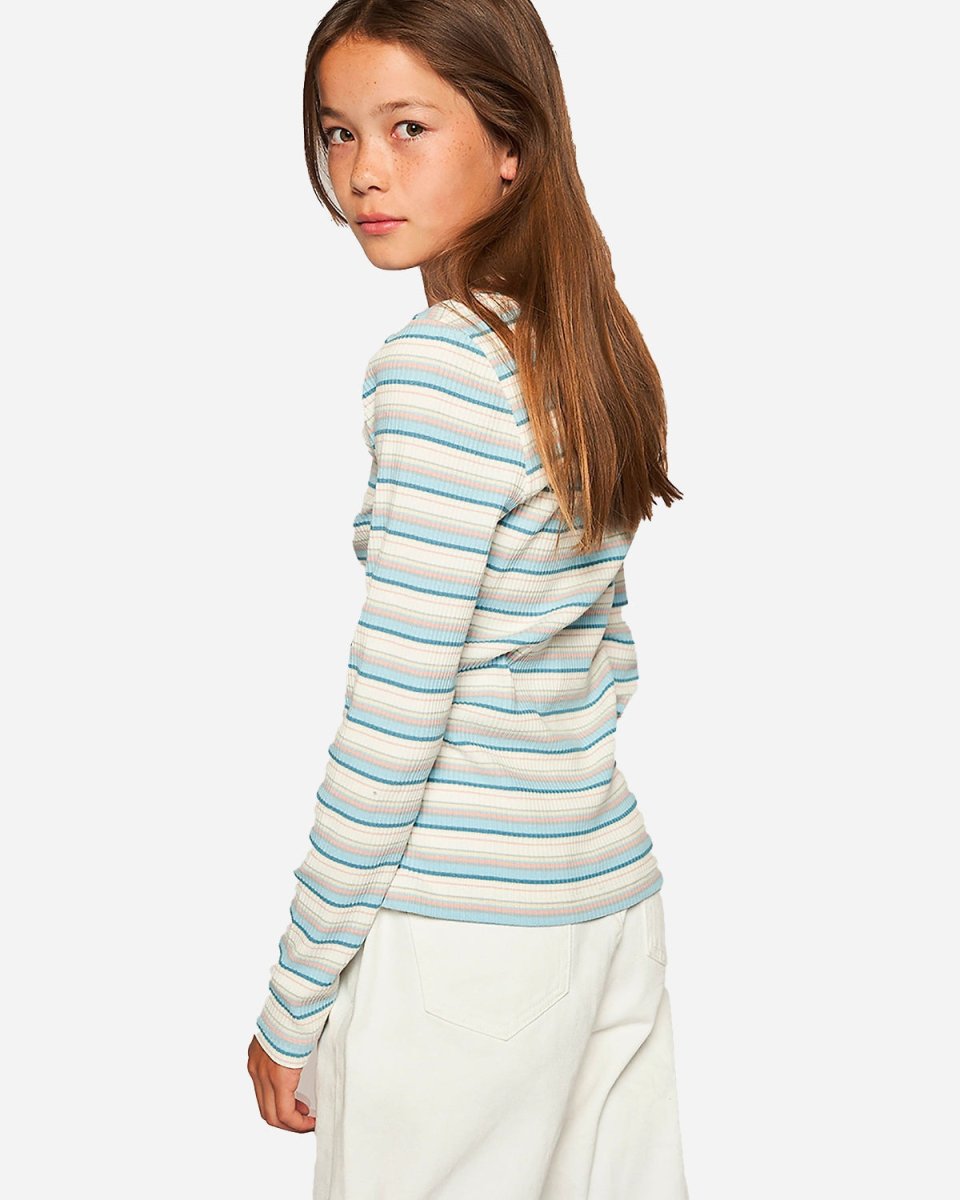 Teen Tap Stripe Tee - Light Blue - Munk Store