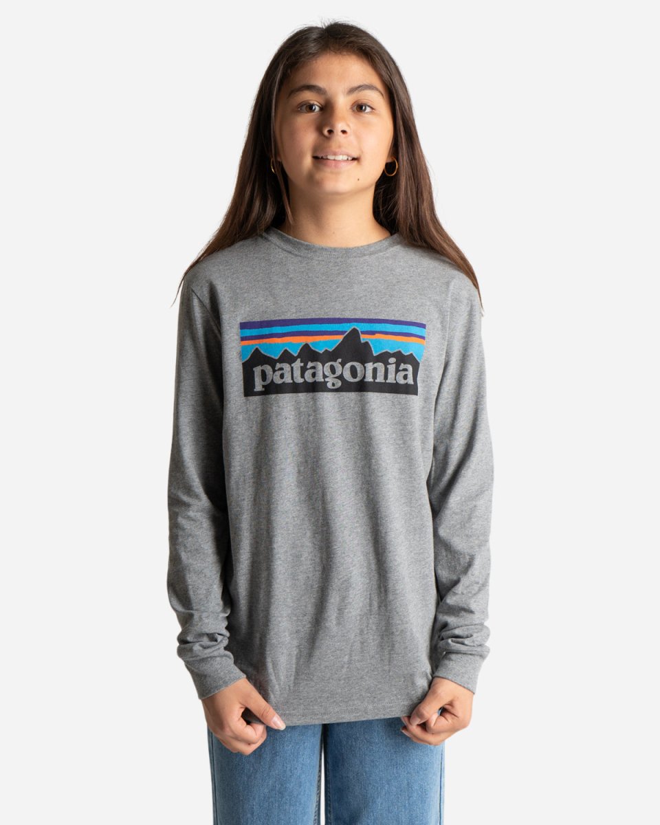 Teens L/S Graphic Organic T-Shirt - Grey - Munk Store