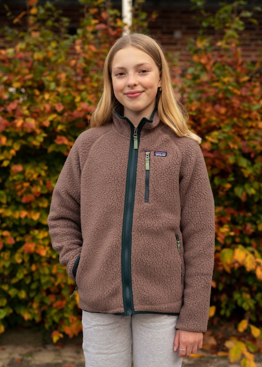 Teens Retro Pile Jacket Topsoil Brown - Main Image