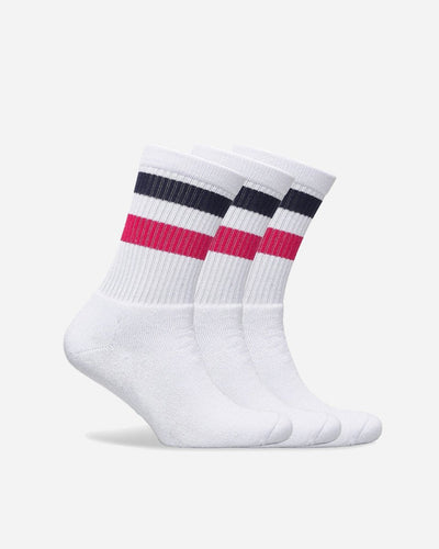 Tennis Socks 3-pack - White - Munk Store