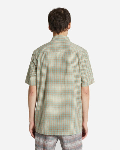 Thor Slub Check SS Shirt - Light Green - Munk Store