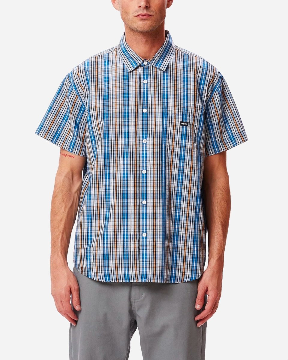 Tim Woven Atlantic Shirt - Blue - Munk Store