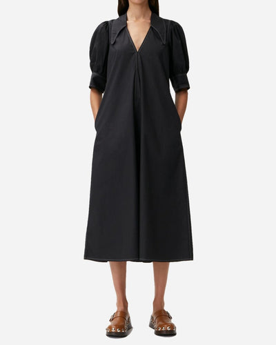 V-neck Maxi Dress - Black - Munk Store