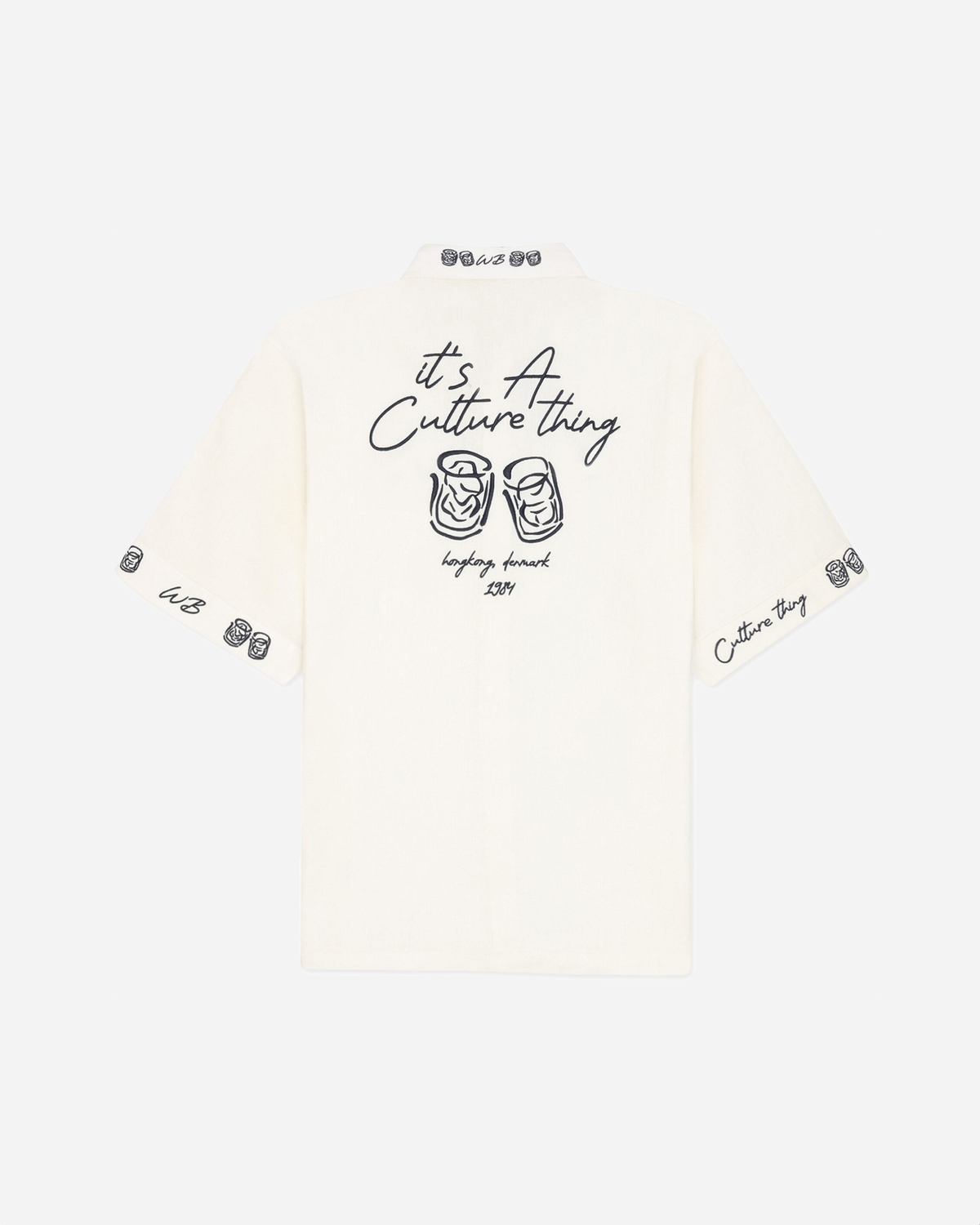 Wang Embroid Shirt - Off White