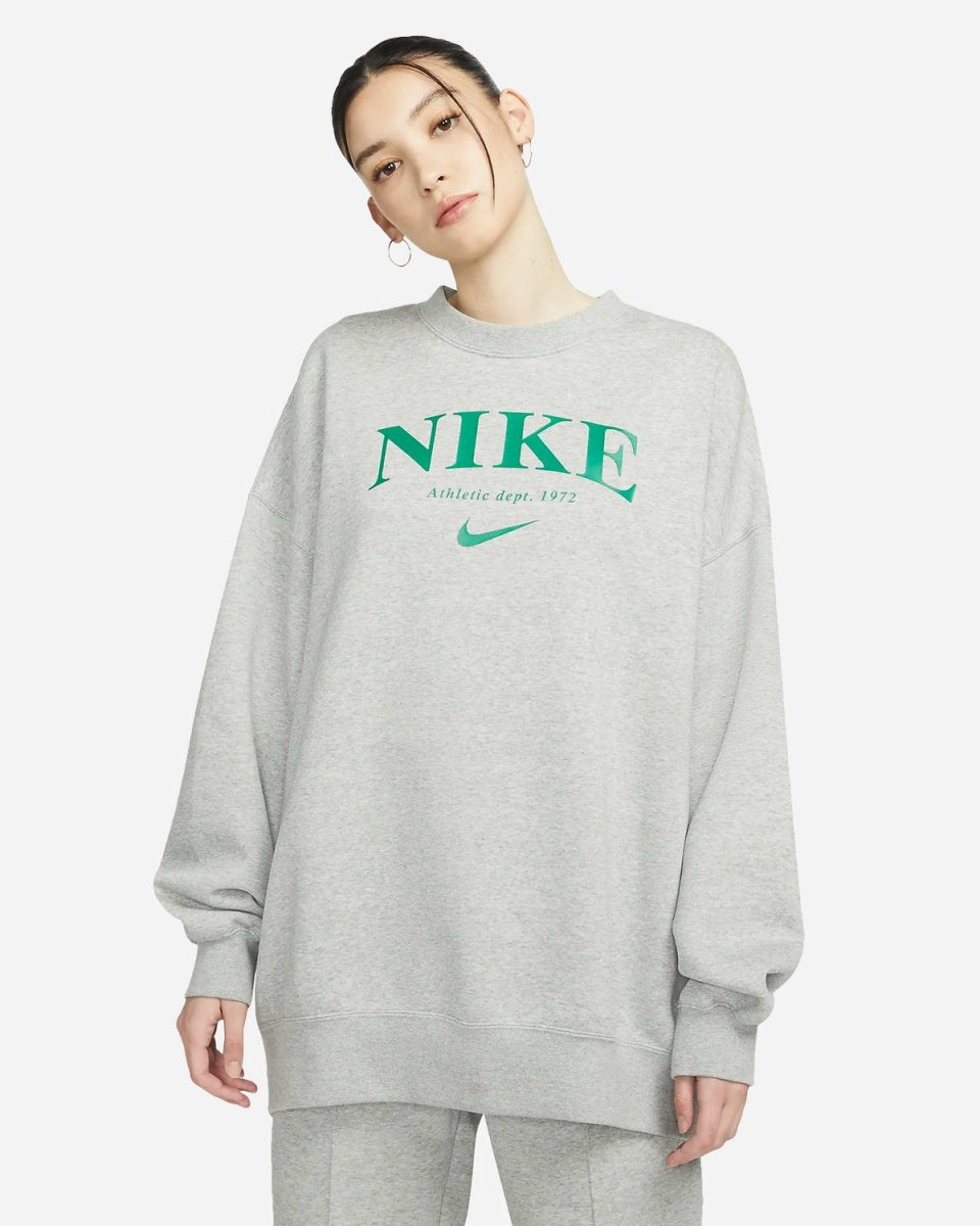 Women's Oversized Sweatshirt - Dark Grey Heather/Malachite - Munk Store