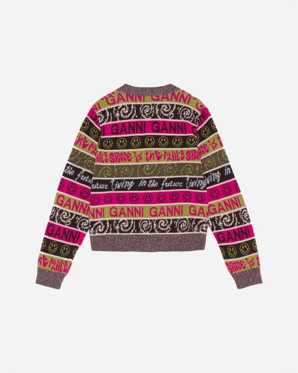 Wool Knit Cardigan - Multicolour - Munk Store
