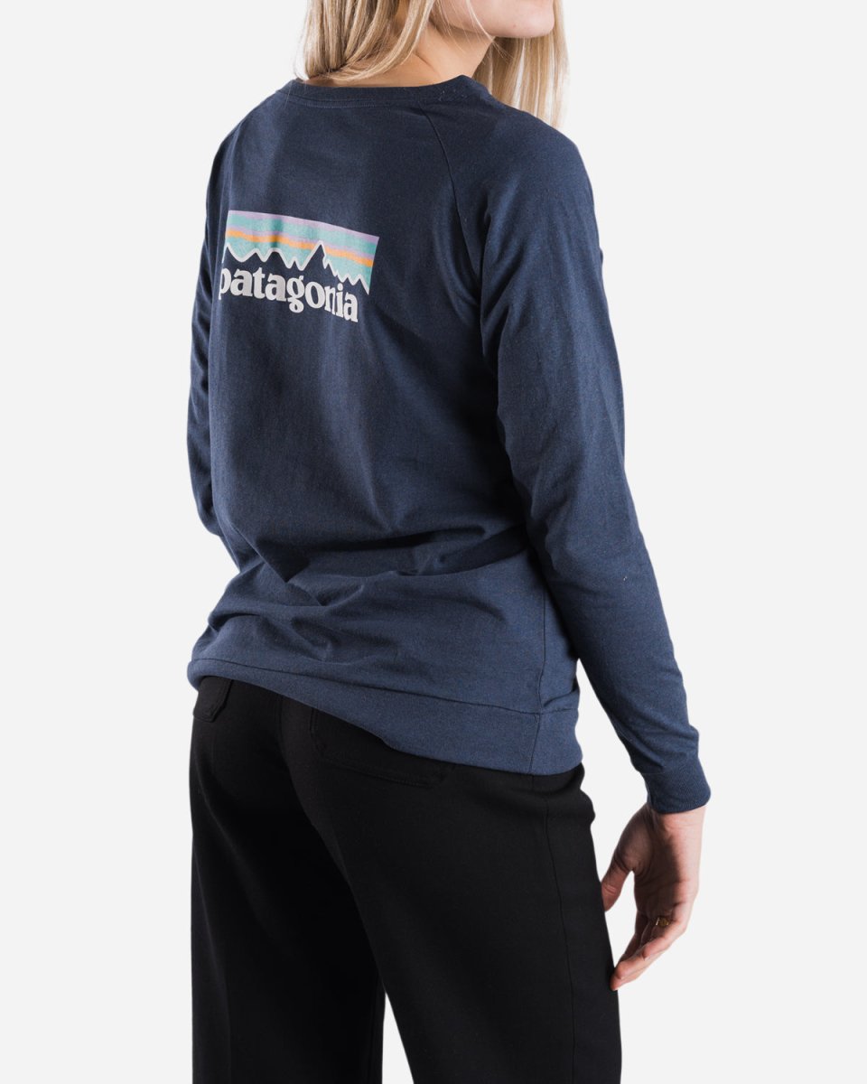 W's L/S Pastel P-6 Logo - Blue - Munk Store