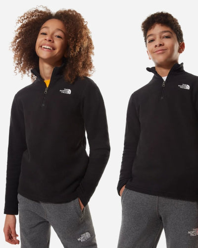 Youth Glacier 1/4 Zip - Black - Munk Store