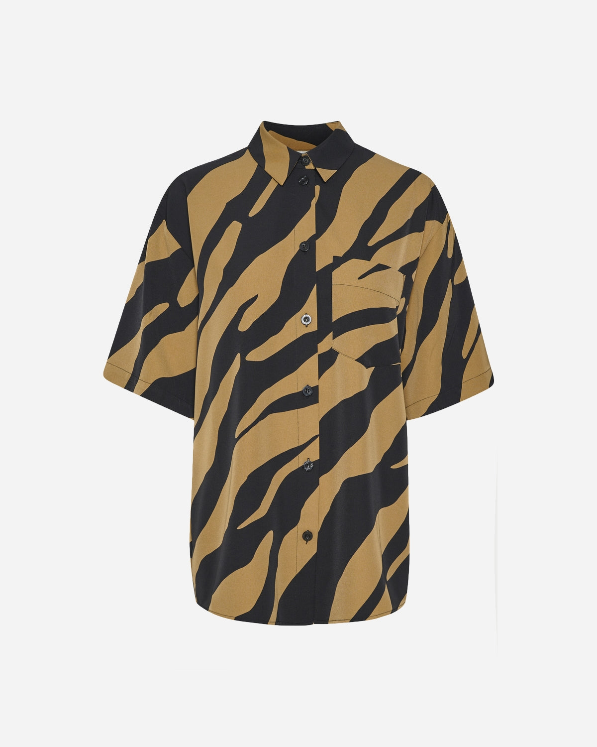 Bothilde SS Shirt - Maxi Zebra Tiger's - Gestuz - Munkstore.dk