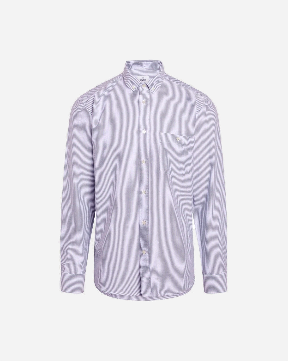 Benjamin Striped Shirt - White/Navy - Klitmøller Collective - Munkstore.dk